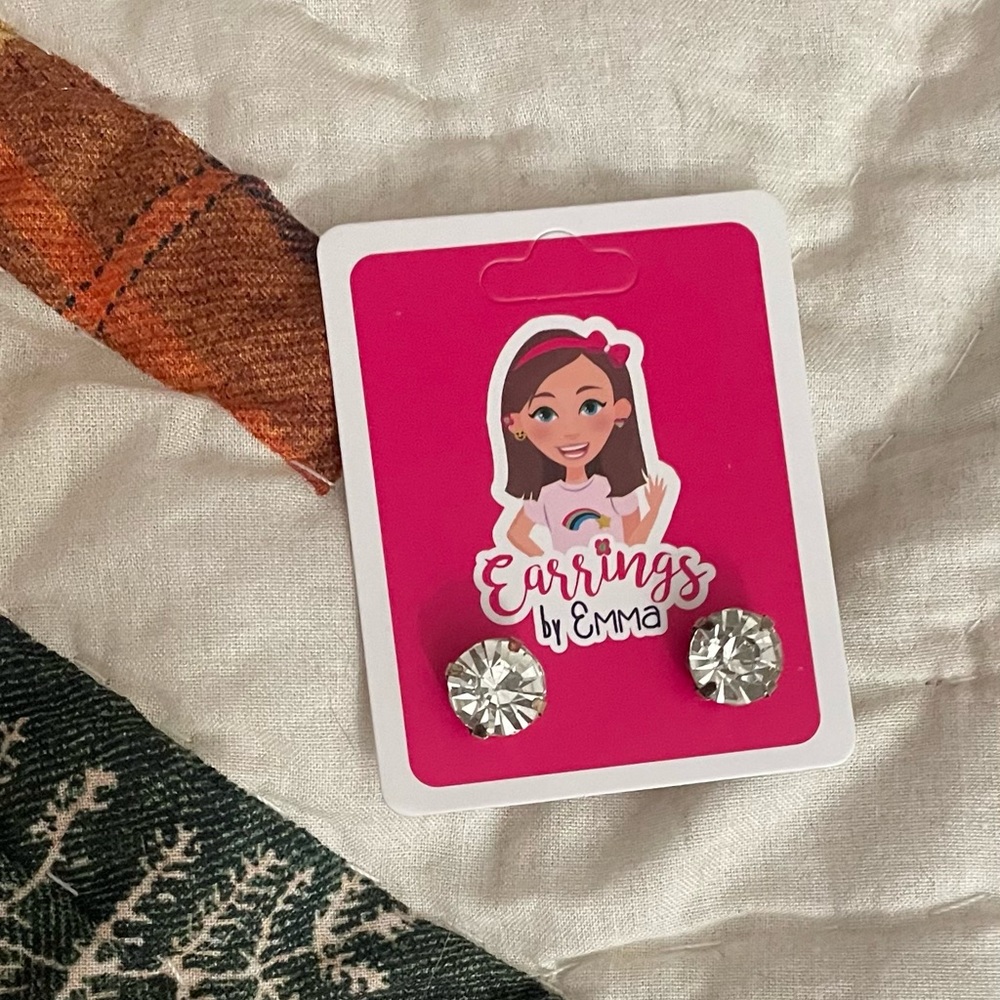 NWOT. Earrings by Emma. Plastic posts for sensitive ears.